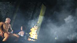 3d 3d_animation animated asian asian_male big_breasts bioshock bioshock_infinite blowjob blue_eyes breasts brown_hair busty caucasian caucasian_female cleavage corset elizabeth_comstock fellatio female female_focus handjob hourglass_figure long_video longer_than_2_minutes longer_than_one_minute makeup older_male penis sex short_hair shorter_than_3_minutes sound szyca tagme vagina vaginal vaginal_penetration vaginal_sex video wide_hips younger_female zycagiai