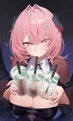 1girls 2020s 2026 2d 2d_(artwork) 2d_artwork 3d_(artwork) 5_fingers belt belt_bra belt_buckle berserker_r big_boobs big_breasts big_tits big_titties boba_tea boobs breasts cleavage cleavage_cutout clothed clothed_female clothes colored_nails digital_drawing_(artwork) digital_media digital_media_(artwork) drinking drinking_straw eyebrows eyelashes eyes eyes_open female female_focus female_only fingernails fingers girl hair hair_ornament heart hoyoverse humanoid large_boobs large_breasts large_tits light_skin light_skin_female light_skinned light_skinned_female long_nails looking_at_viewer mihoyo mihoyo_technology_(shanghai)_co._ltd. nail_polish nailpolish nails nails_painted no_dialogue no_text painted_fingernails painted_nails pink_eyes pink_hair pink_hair_female ramiel_(zenless_zone_zero) remielle_(zenless_zone_zero) remielle_dan revealing_clothes revealing_clothing revealing_outfit ring sexy sexy_body sexy_female simple_background slim slim_female slim_girl suggestive suggestive_look textless thiren tits video_game_character video_game_franchise wet_breasts zenless_zone_zero