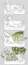 anthro ass bare_ass big_breasts cap cleavage couch disgusted fangs fanning_fart fanning_self fart fart_cloud farting female femdom femsub fluffy_tail furniture furry gas green_fart hair hoodie iamapoliceman imminent_fart male maledom malesub one_eye_closed pants_down raised_tail shorts sitting size_difference skunk smaller_male smelly_farts straining tail tears tongue_out unimpressed