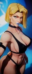 1girls 3d abs blonde_hair blue_eyes choker emma_frost emma_frost_(marvel_rivals) female female_only fit fit_female light-skinned_female light_skin looking_at_viewer marvel marvel_rivals renanvp selfie solo thick_thighs thong underwear underwear_only