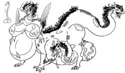 3_heads balls belly big_balls big_belly big_breasts big_penis breasts centaur dragon eastern_dragon equid equid_taur european_mythology female genitals greek_mythology hi_res huge_balls huge_belly huge_breasts huge_penis humanoid_taur hyper hyper_breasts hyper_pregnancy intersex long_neck mammal mammal_taur mrblack_eye2 multi_head mythological_creature mythological_scalie mythology penis penis_mouth pregnant scalie sentient_penis taur