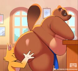 2boys anal animal_crossing animated animated_gif big_dom_small_sub brown_fur crazy_redd el_booki fox gay gay_anal gay_sex gif male male/male male_only no_sound obese orange_fur red_fox sex small_sub_big_dom sniffing_ass tanuki tom_nook