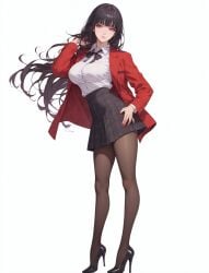 1girls ai_generated ass big_ass big_breasts black_hair breasts breasts curvy curvy_body curvy_female dress female female_focus fringe fringe_hair jabami_yumeko kakegurui legwear long_hair looking_at_viewer medium_breasts perfect_ass perfect_body perfect_legs red_eyes school_uniform schoolgirl skirt student thick_thighs thighhighs