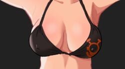 armasdraws armpits bikini_top breast_focus fortnite lowres patreon_tier_image the_machinist_(fortnite)