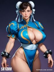 ai_generated ass big_ass big_breasts breasts capcom chun-li curvaceous curvy curvy_female curvy_figure female female_only muscular muscular_female shtora street_fighter thick_thighs