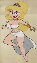 ai_generated big_breasts bonnieaiart eris_(billy_and_mandy) eyeshadow lipstick the_grim_adventures_of_billy_and_mandy wide_hips