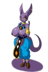 beerus cleavage dragon_ball dragon_ball_super dragon_ball_z nipples rule_63 suirano