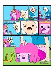 adventure_time cartoon_network closed_eyes crying cum domination finn_the_human forced open_mouth princess_bubblegum princess_bubblegum_young rape tears