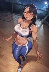 1futa ai_generated bulge futa_focus futa_only futanari hayase_nagatoro huge_ass huge_balls huge_breast huge_butt huge_cock ijiranaide_nagatoro-san please_don't_bully_me,_nagatoro sports_bra sportswear