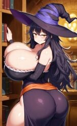 1girls ai_assisted ai_generated amber_eyes big_ass big_breasts black_hair breasts breasts_bigger_than_head curvaceous curves curvy curvy_body curvy_female curvy_figure curvy_hips dominant_female enormous_breasts ftggtgg gigantic_breasts huge_ass huge_breasts hyper_breasts large_ass large_breasts library massive_breasts red_hair request requested seducing seductive seductive_eyes seductive_look seductive_pose seductive_smile solo solo_female solo_focus sorcerer sorceress sorceress_sophia tail thick_ass thick_thighs two_tone_hair villain villainess witch witch_costume witch_hat