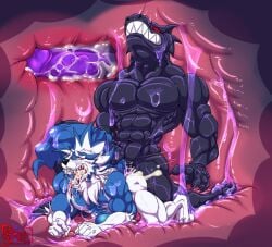 anal anal_rape anal_sex anthro ass bara black_skin blue_fur cum cum_in_ass cum_in_mouth cum_leak darkstalkers dat_ass ejaculation forced forced_anal forced_sex furry gay goo goo_creature hungothenomster jon_talbain male male_only muscle muscular muscular_male oral oral_penetration rape red_eyes reptile reptile_humanoid scalie slime slime_monster two_tone_fur vampire_savior werewolf white_fur wolf x-ray yaoi yellow_eyes