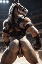 ai_generated ass felkin furry gladiator