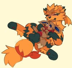 2024 animal_genitalia animal_penis arcanine bloowolfy brown_body brown_fur canine_genitalia canine_penis duo eevee female female_penetrated feral feral_on_feral feral_penetrated feral_penetrating feral_penetrating_feral fur generation_1_pokemon genitals green_body green_fur hi_res male male/female male_penetrating male_penetrating_female nintendo orange_body orange_fur penetration penile penile_penetration penis penis_in_pussy pokemon pokemon_(species) sex simple_background size_difference vaginal_penetration vaginal_penetration yellow_background