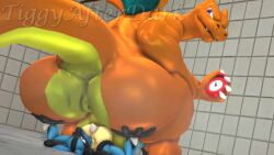 2boys 3d 3d_animation animated anus ass balls big_ass big_balls bubble_butt charizard dat_ass exercise fat_ass gay huge_ass large_ass lucario male male_only massive_ass no_sound pokemon pokemon_(species) push-up size_difference thick_ass thick_thighs threatening tigura timer video wide_hips yaoi