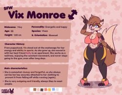 athletic_female character_sheet female_fox furry furry_female furry_only original_character sfw