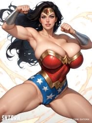 ai_generated ass big_ass big_breasts breasts curvaceous curvy curvy_female curvy_figure dc dc_comics diana_prince female female_only muscular muscular_female shtora thick_thighs wonder_woman wonder_woman_(series)