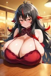 1girls ai_assisted ai_generated amber_eyes big_ass big_breasts black_hair breasts breasts_bigger_than_head curvaceous curves curvy curvy_body curvy_female curvy_figure curvy_hips dinner dinner_table dominant_female dress enormous_breasts ftggtgg gigantic_breasts huge_ass huge_breasts hyper_breasts large_ass large_breasts massive_breasts red_hair request requested restaurant seducing seductive seductive_eyes seductive_look seductive_pose seductive_smile solo solo_female solo_focus sorceress_sophia tail thick_ass thick_thighs two_tone_hair villain villainess