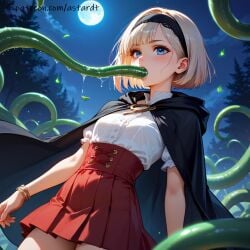 1girls ai_assisted ai_generated arche_eeb_rile_furt astardt blonde_hair female female oral oral_penetration overlord_(maruyama) patreon tentacle tentacle_rape wood