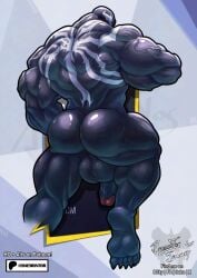 2025 alien alien_humanoid ass back_muscles backsack balls barazoku better_version_at_source big_balls big_butt big_muscles claws deltoids english_text feet flaccid genitals glans hi_res huge_balls huge_butt huge_muscles humanoid humanoid_genitalia humanoid_penis male male_only manly markings marvel marvel_rivals muscular muscular_humanoid muscular_male not_furry nude patreon penis perverteddaemon rear_view signature simple_background soles solo solo_male spider-man_(series) symbiote text thick_arms thick_thighs triceps vein veiny_muscles venom_(marvel) venom_(marvel_rivals) watermark