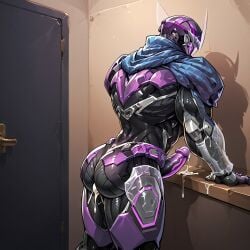 after_sex ai_generated anal anal_sex armor big_ass big_penis bodysuit clint_barton cum cum_in_ass cybernetics cyborg gay hawkeye hawkeye_(marvel_rivals) helmet male_focus male_only marvel marvel_rivals mask muscular muscular_male penis