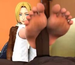 1boy 1boy1girl 3d 3d_animation animated annie_leonhardt attack_on_titan big_penis black_penis blonde_female blonde_hair blue_eyes clothed_female clothed_female_nude_male cock dark-skinned_male feet feet_focus feet_on_penis female female_focus foot_fetish foot_focus foot_play footfetishrenders footjob male male/female mp4 penis penis_between_feet tagme toenail_polish toenails toes video video_games