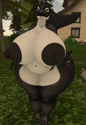 ass big_ass big_breasts breasts bubble_butt cleavage female ferialexonar furry huge_ass huge_breasts nipples tagme thick_thighs wide_hips