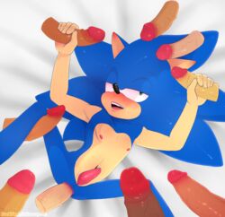 anal anus duckyeah gangbang gay group_sex handjob male penis sonic_(series) sonic_the_hedgehog