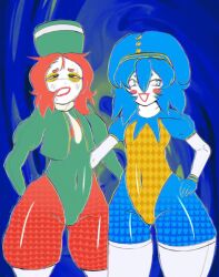 2boys balatro clown clown_makeup femboy jester perkeo_(balatro) triboulet_(balatro)