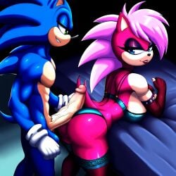 ai_generated ass blue_body breasts couple female incest magenta_fur male male/female pink_hair sonia_the_hedgehog sonic_(series) sonic_the_hedgehog sonic_the_hedgehog_(series) sonic_underground straight veiny_penis