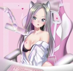 3d blender color colored long_hair meowrueart solek_x solga tagme