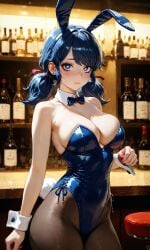 1girls ai_generated bare_arms bare_shoulders blue_eyes blue_hair bottles_background bowtie_collar breasts bunnysuit cleavage corset disney disney_channel eyebrows eyelashes eyeliner eyeshadow hi_res ladybug_(character) large_ass large_breasts leotard long_hair looking_at_viewer marinette_cheng marinette_dupain-cheng miraculous:_tales_of_ladybug_and_cat_noir miraculous_ladybug pantyhose playboy_bunny rabbit_ears solo solo_female solo_focus standing thick_thighs twintails waifufamily wine