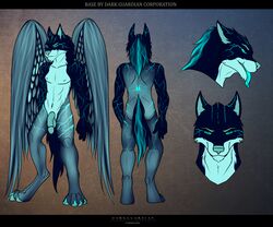 anthro canine dark_guardian_corporation duality448 male_only mammal wings wolf