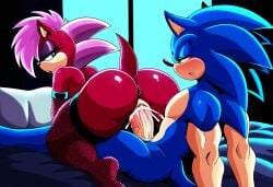 ai_generated ass blue_body breasts couple female incest magenta_fur male male/female pink_hair sonia_the_hedgehog sonic_(series) sonic_the_hedgehog sonic_the_hedgehog_(series) sonic_underground straight veiny_penis