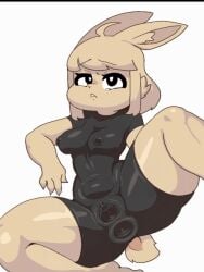 3:4 animate_inanimate animated anthro anus breasts faux_gaping faux_gaping_anus faux_gaping_nipple faux_gaping_pussy faux_gaping_urethra female gaping gaping_anus gaping_nipples gaping_urethra gaping_vagina genitals kukurikoko lagomorph latex leporid living_clothing mammal rabbit solo urethra vulva