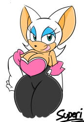 bat breasts female rouge_the_bat sonic_(series) superix