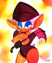 bat breasts female rouge_the_bat sonic_(series) superix