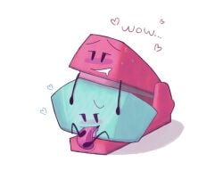 battle_for_dream_island battle_for_dream_island_again bfb bfdi bfdia blowjob foldy_(bfdi) footjob object_shows stapy_(bfdi) tentacle_penis