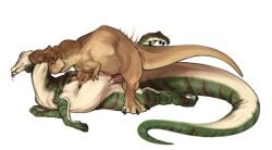 2026 anal anal_penetration animal_genitalia animal_penis bite brown_body brown_scales claws corythosaurus death dinosaur duo feet female female_death feral feral_death foot_on_back genital_slit genitals gore green_body green_scales hadrosaurid hi_res long_tail male male/female motion_lines neck_bite necrophilia on_top orange_eyes ornithischian ornithopod penetration penis predator/prey prehistoric_species reptile saurischian scales scalie skific small_arms striped_body striped_scales stripes tail theropod tongue tongue_out tyrannosaurid tyrannosauroid tyrannosaurus tyrannosaurus_rex vulva