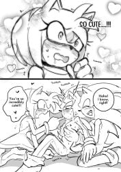1boy 1cuntboy 1girls amy_rose blush chest_tuft comic cute drooling english_text erect_nipples eulipotyphlan femdom finger_sucking gynomorph happy heart intersex junisnowhere laugh lidded_eyes monochrome presenting shadow_the_hedgehog shy socks sonic_(series) sonic_the_hedgehog sonic_the_hedgehog_(series) spread_pussy squirting sucking_fingers threesome tremble_spikes trembling trio twitching white_background
