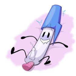 balls ballsack battle_for_dream_island battle_for_dream_island_again bfb bfdi bfdia cum cumshot disembodied_penis eraser_(bfdi) object_shows pen_(bfdi) penetration penis tentacle_penis