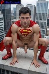 1men ai_generated big_cock big_penis brown_eyes city city_background cock crouched crouching dc dc_comics exhibitionism exhibitionist flaccid flaccid_cock flaccid_penis hairy_body high_quality horny horny_male male male_naked male_nude male_nudity male_only muscle_body naked naked_male navel nude nude_male nudism nudist nudity orange-haired_male orange_hair orange_pubic_hair outdoor_nudity outdoors patreon patreon_artist patreon_exclusive patreon_link patreon_url penis posing pubic_hair realistic red_boots red_cape showing_cock showing_penis superman thin_body uncensored veiny_cock veiny_penis white-skinned_male white_skin