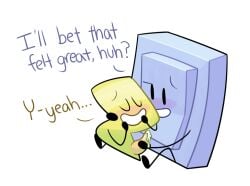 battle_for_dream_island battle_for_dream_island_again bfb bfdi bfdia cum handjob lightning_(bfdi) liy_(bfdi) object_shows stroking_penis tentacle_penis