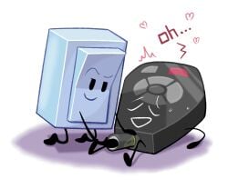 battery battle_for_dream_island battle_for_dream_island_again bfb bfdi bfdia liy_(bfdi) object_in_pussy object_insertion object_shows pussy pussy_juice remote_(bfdi)