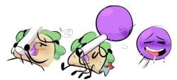 battle_for_dream_island battle_for_dream_island_again bfb bfdi bfdia blowjob licking_penis lollipop_(bfdi) object_shows taco_(bfdi) tentacle_penis