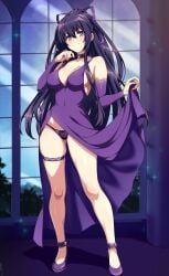 character_request copyright_request large_breasts lindaroze panties skimpy_dress tagme