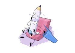 battle_for_dream_island battle_for_dream_island_again bfb bfdi bfdia eraser_(bfdi) gay_sex goonable object_shows pen_(bfdi) penetration sex sweat tentacle_penis