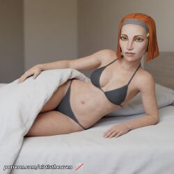1girls ai_generated airtist bikini bikini_bottom bikini_top bo-katan_kryze bo_katan bra clone_wars female female_focus female_only girl girly high_quality high_resolution highres mandalorian orange_hair panties patreon star_wars star_wars:_the_clone_wars tagme thong underwear white_body