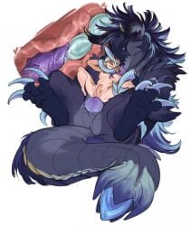 2026 anal_canal anal_egg_implantation animal_genitalia animal_penis anus bestiality_impregnation big_claws big_feet blue_body blue_fur blue_mane bodily_fluids body_hair breed brown_hair claws colored digital_drawing_(artwork) digital_media_(artwork) dominant dragon duo egg egg_implantation egg_in_ass feet feral forked_tongue fur furred_dragon furred_scalie genital_fluids genital_slit genitals hi_res holding_neck horn human humanoid_genitalia humanoid_penis impregnation knot knotted_penis larger_dom light_body light_skin lying male male/male mammal mane motion_lines multicolored_body multicolored_fur mythological_creature mythological_scalie mythology on_another on_back oviposition ovipositor_in_ass ovipositor_penis penis pubes purple_penis red_eyes scalie shaded sharp_nails size_difference skific spread_legs spreading tail tailbutt thick_tail tongue vein veiny_penis x-ray x-ray_view