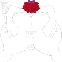 1boy 1girls anus ass ass_focus asshole axx_art big_ass caine_(tadc) gaping_anus glitch_productions gooseworx pussy ragatha ragatha_(tadc) ragatha_(the_amazing_digital_circus) red-haired_female red_hair sketch spread_ass tagme the_amazing_digital_circus wip