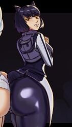 1girls ass big_ass black_hair blake_belladonna clothed clothing female female_only province_(artist) rwby short_hair